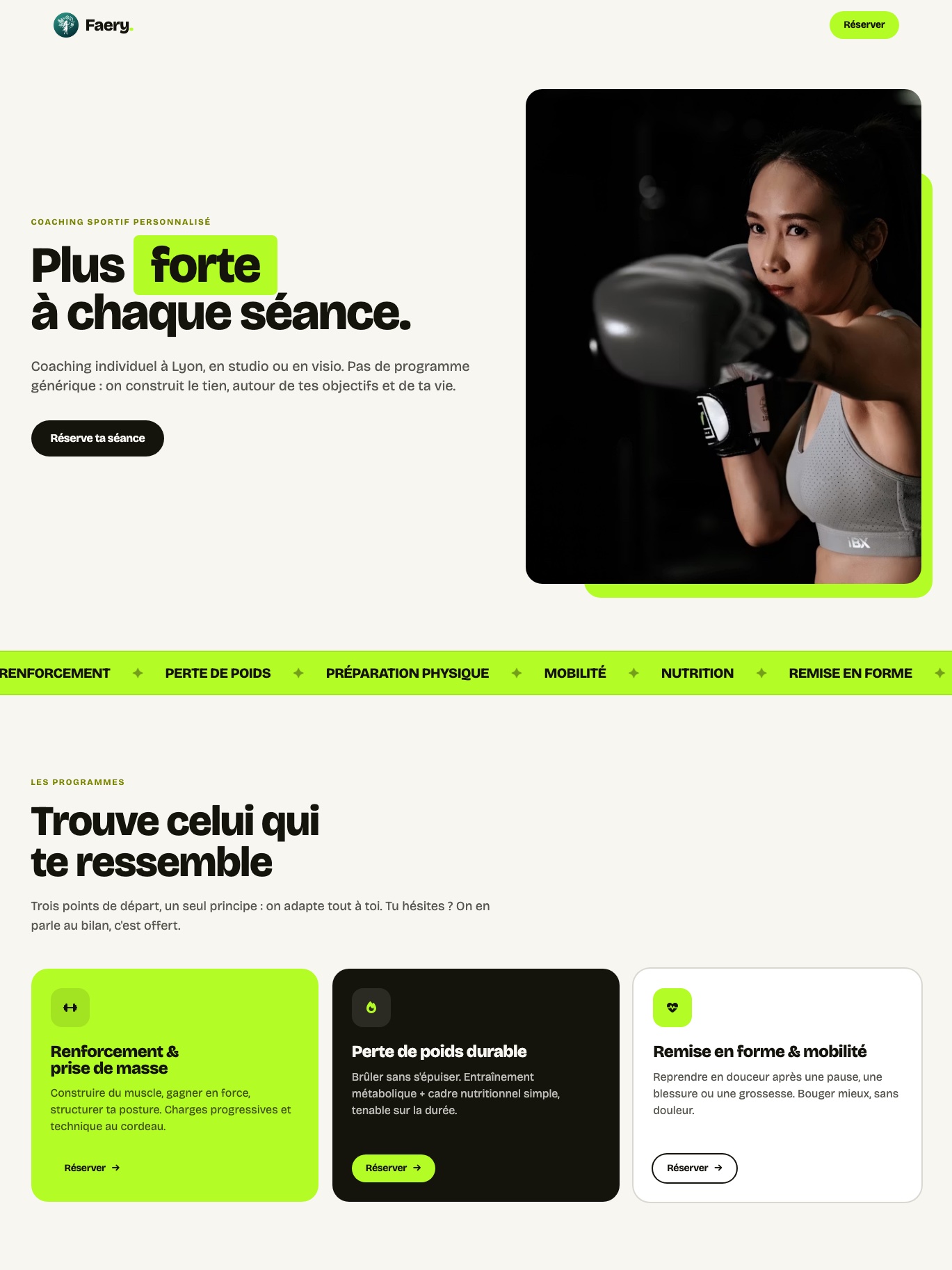 Aperçu du template Spark